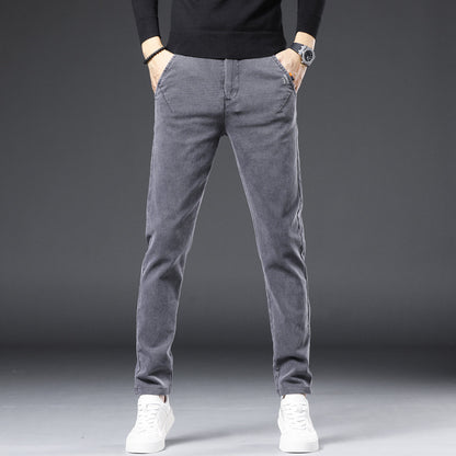 Trendy All-match Men's Pants Slim-fit Straight Pants Men - Glamour Gale