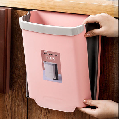 Wall-mounted trash can