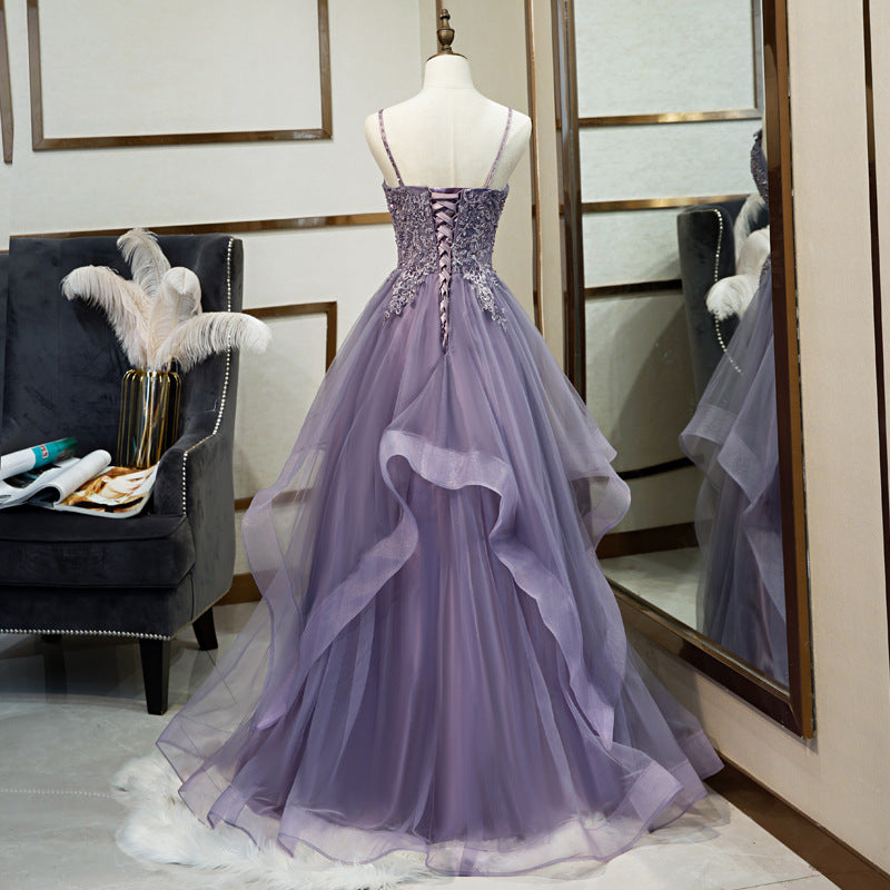 Banquet Evening Dress Female Purple