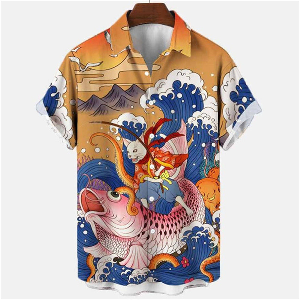 3D Myth Retro Animal Hawaiian Shirt