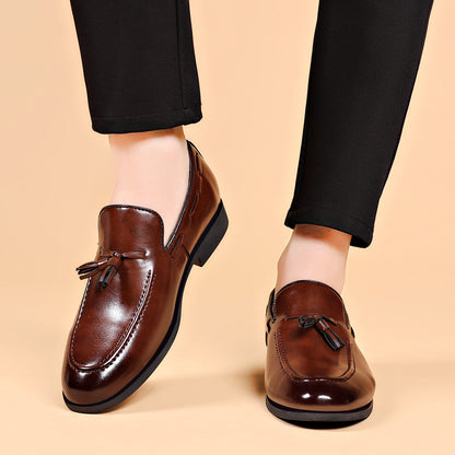 Men's New Suit Low Heel Leather Shoes