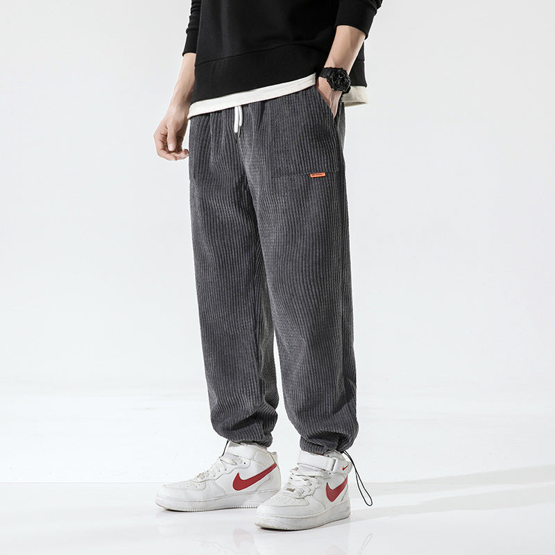 Men's Casual Pants Corduroy Loose Track Pants - Glamour Gale