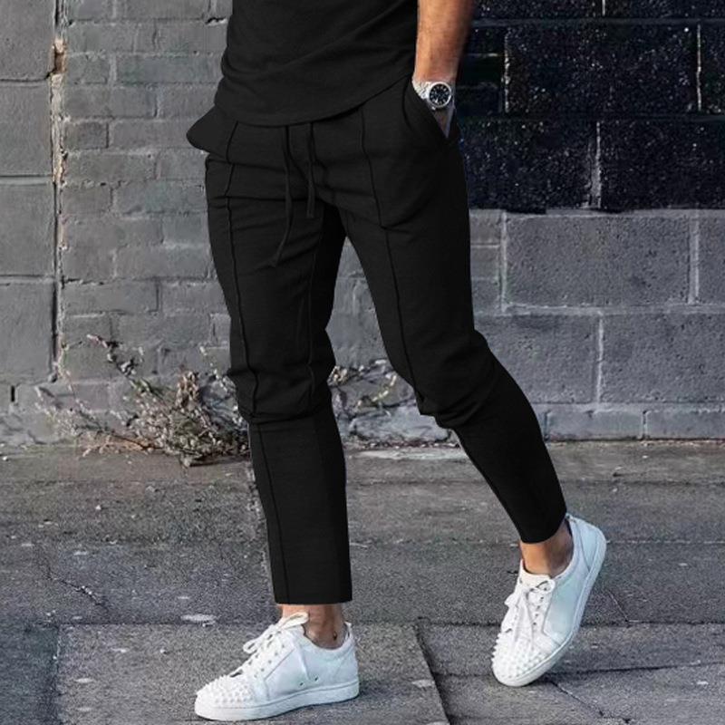 Men's Fashion Casual Solid Color Slim-fit Pants