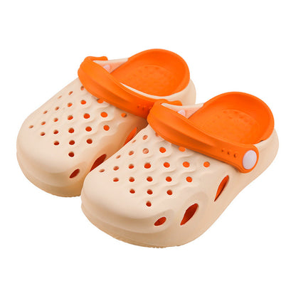 Outdoor EVA Hole Shoes Boys And Girls Soft Bottom