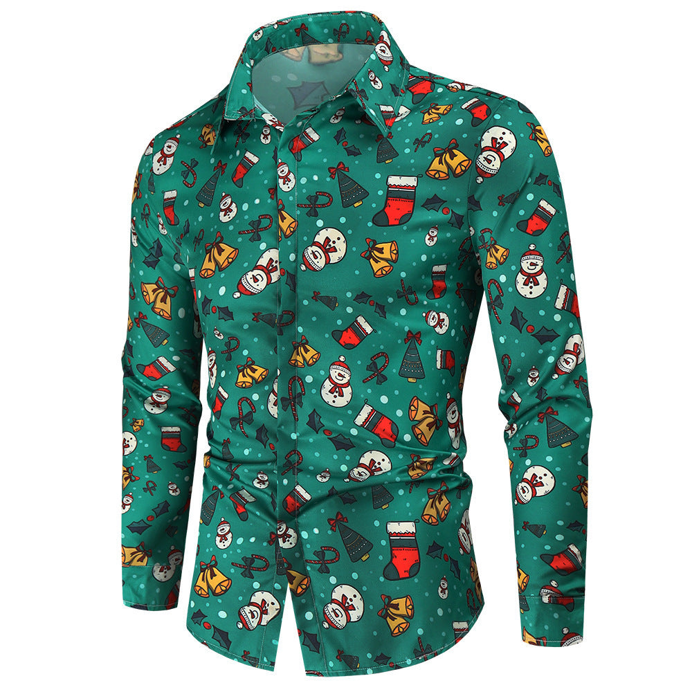 Men's Fashion Christmas Long Sleeve Shirt