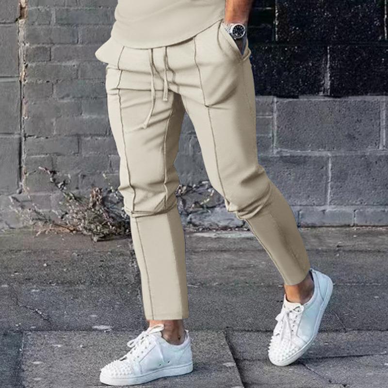 Men's Fashion Casual Solid Color Slim-fit Pants