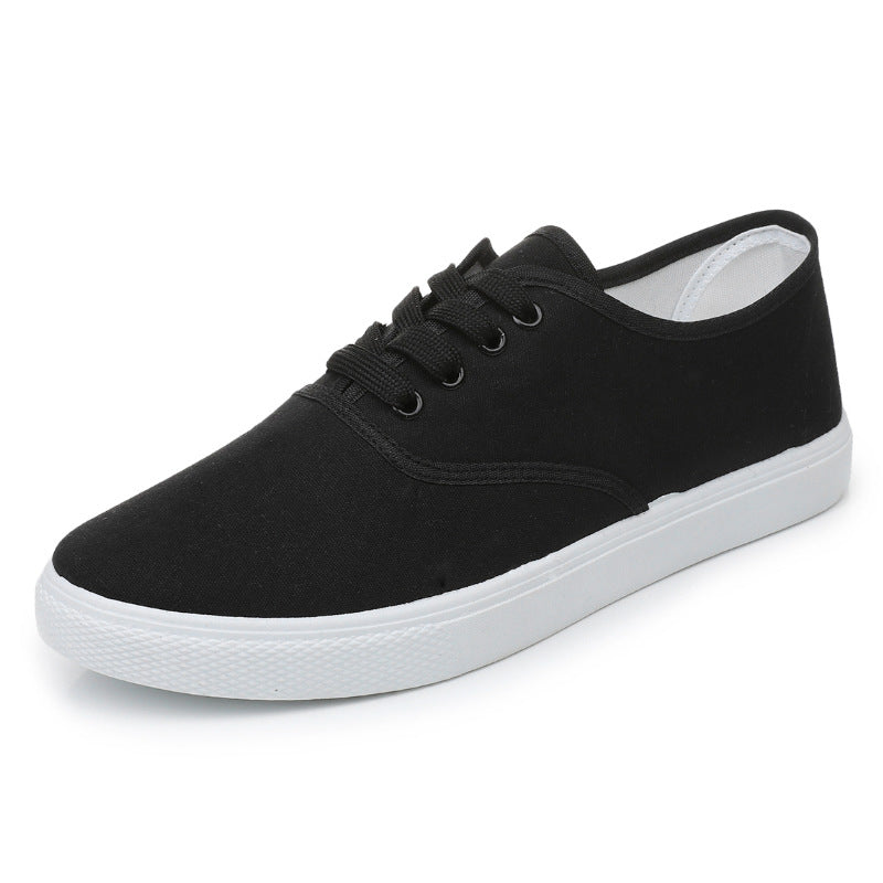 Lace-up Canvas All-match Casual Slip-on Easy Wear Couple Shoes Men's And Women's Same Style