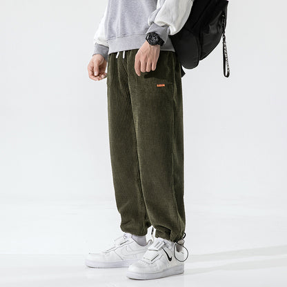 Men's Casual Pants Corduroy Loose Track Pants - Glamour Gale