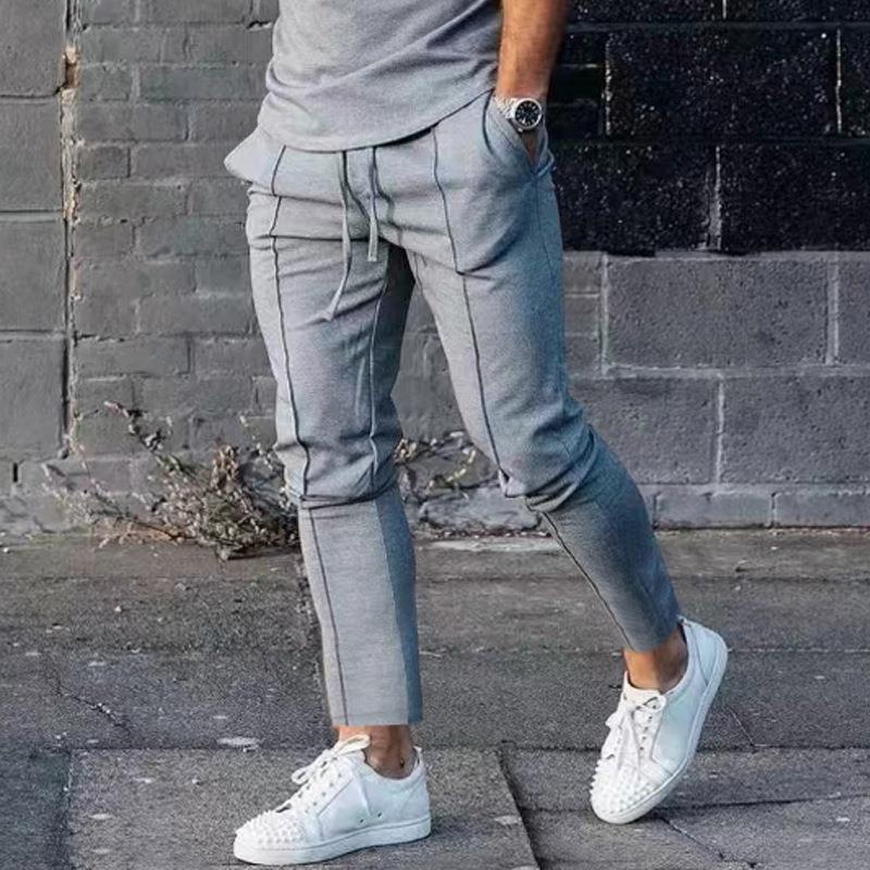 Men's Fashion Casual Solid Color Slim-fit Pants