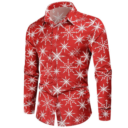 Men's Fashion Christmas Long Sleeve Shirt