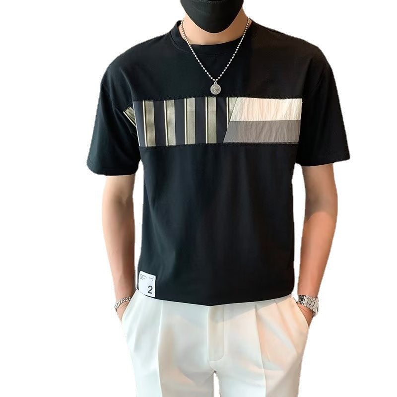 Summer Pu Shuai Short-sleeved T-shirt Men's Design T-shirt Trendy Round Neck Half Sleeve