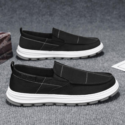 Men's Shoes Slip-on Breathable Small Fabric Shoes