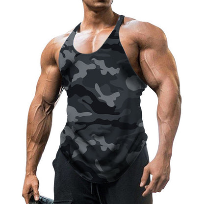 Men's U-neck Sleeveless Camouflage Vest Outdoor