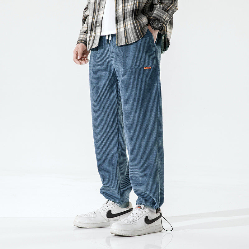 Men's Casual Pants Corduroy Loose Track Pants - Glamour Gale