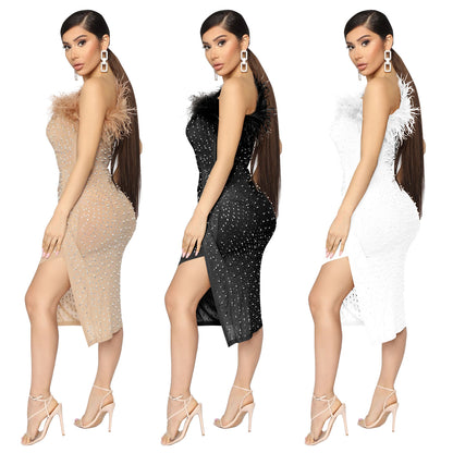 Women's Party Nightclub Rhinestone Dress