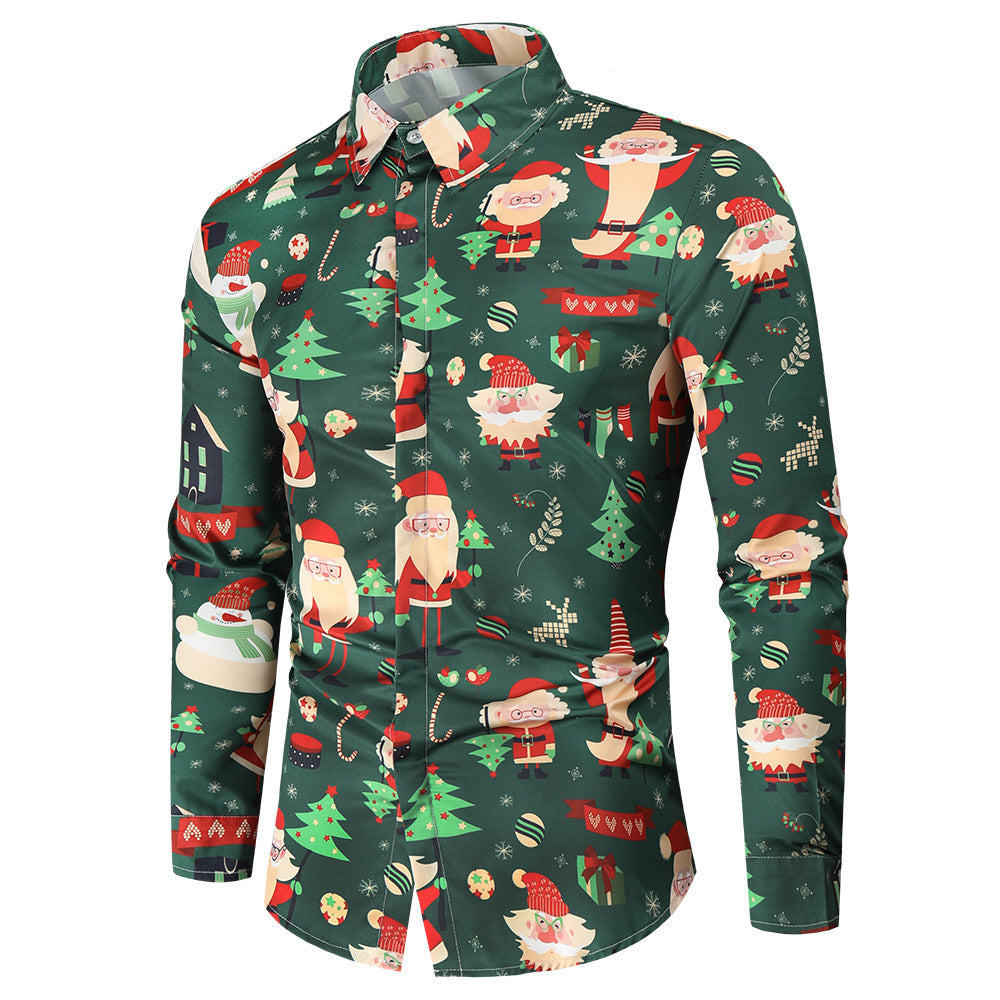 Men's Fashion Christmas Long Sleeve Shirt