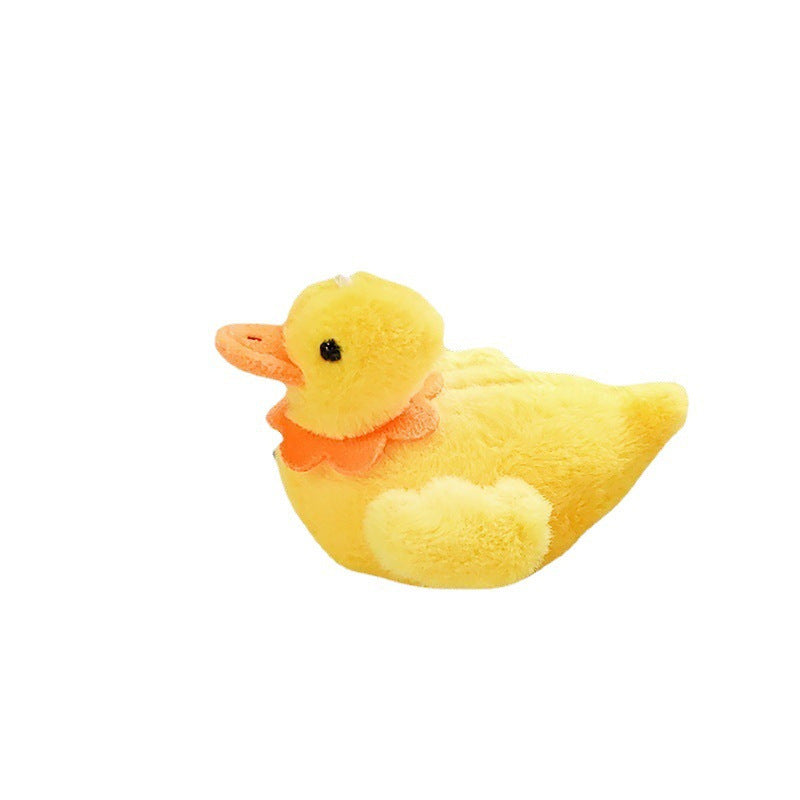 Cute Cole Duck Plush Toy Creative Yellow Little Duck Keychain Small Pendant Doll