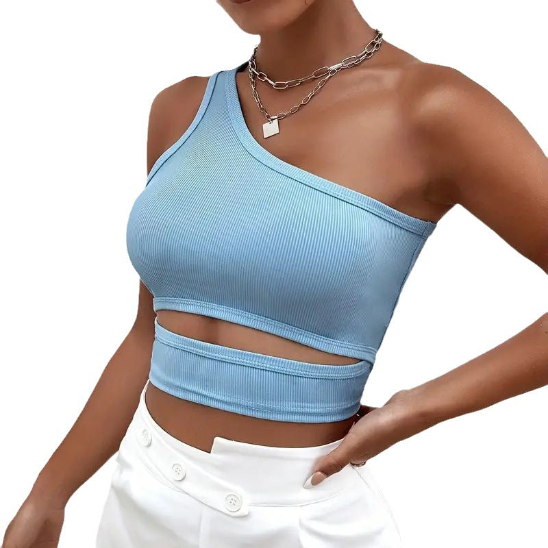 Hot Girl Crop-top Tight-fitting Vest Women's Clothing