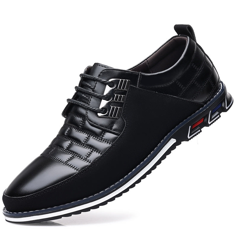 Lightweight Casual Regular Men's Lace Up Leather Shoes