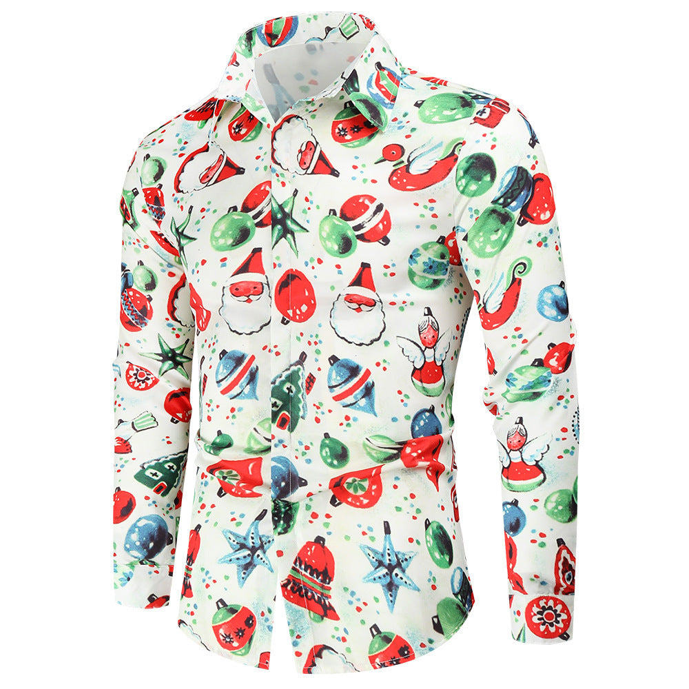 Men's Fashion Christmas Long Sleeve Shirt