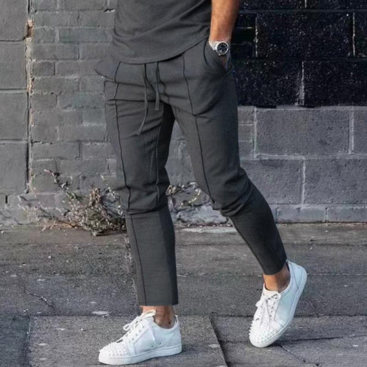 Men's Fashion Casual Solid Color Slim-fit Pants