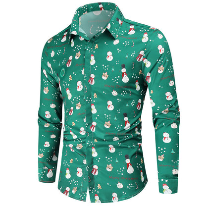 Men's Fashion Christmas Long Sleeve Shirt