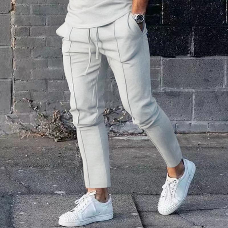 Men's Fashion Casual Solid Color Slim-fit Pants