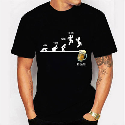 Men's T-shirt Weekend Casual Friday Beer Casual - Glamour Gale