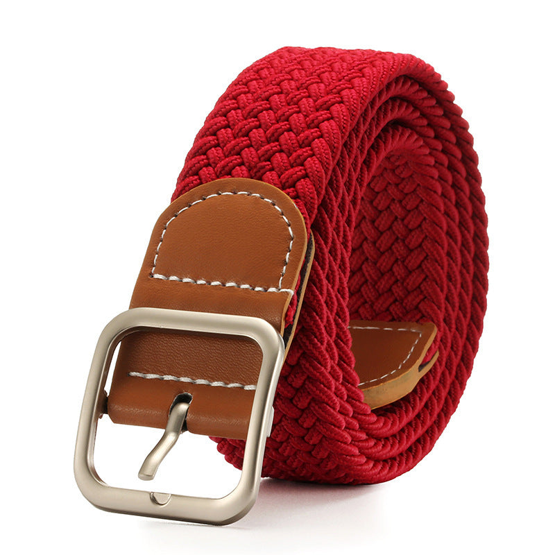 Fashion Square Buckle Women's Canvas Belt