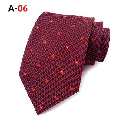 European And American Paisley Polyester Jacquard Men's Tie