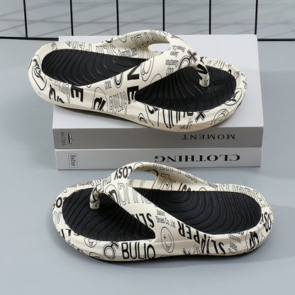 Men's And Women's Fashion Outdoor Thick Non-slip Clip Feet Slippers