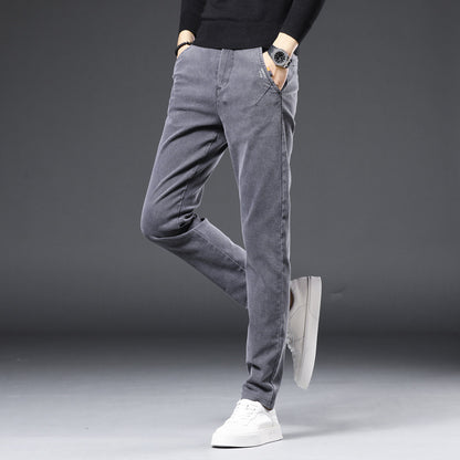 Trendy All-match Men's Pants Slim-fit Straight Pants Men - Glamour Gale