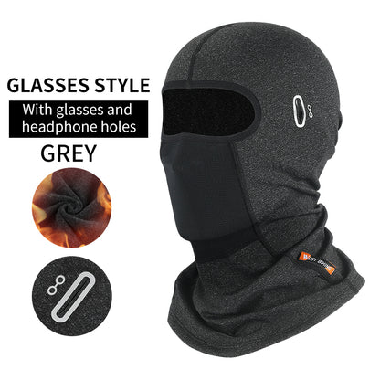 Ski Fleece With Glasses Hole Motorcycle Headgear Bicycle Mask