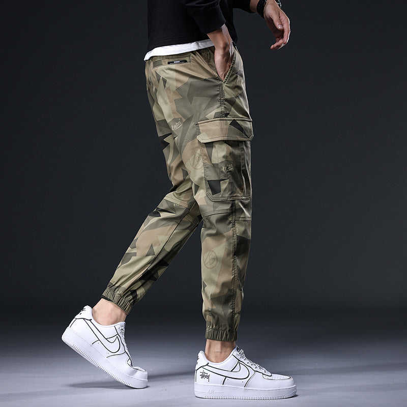 Personalized Camouflage Ankle Banded Pants Loose Men - Glamour Gale