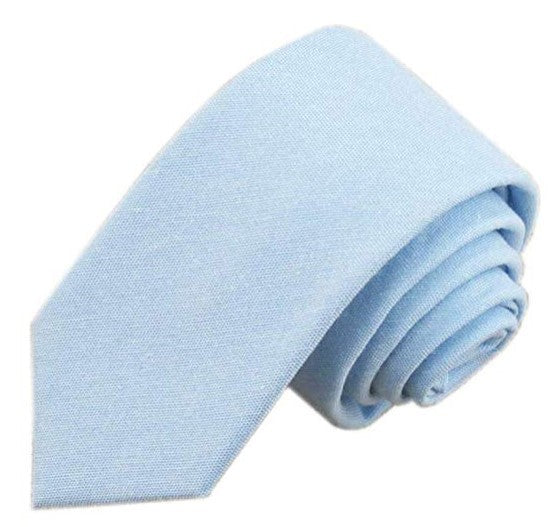 6cm Solid Color Cotton And Linen Men's Casual Narrow Tie