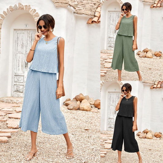 Women's Loose Sleeveless Women's Jumpsuit