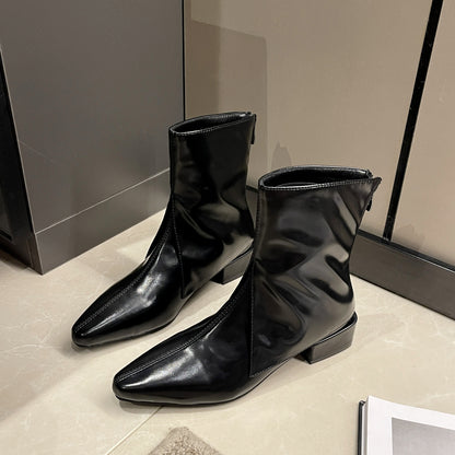 Women's Fashion Temperament Chunky Heel Boots