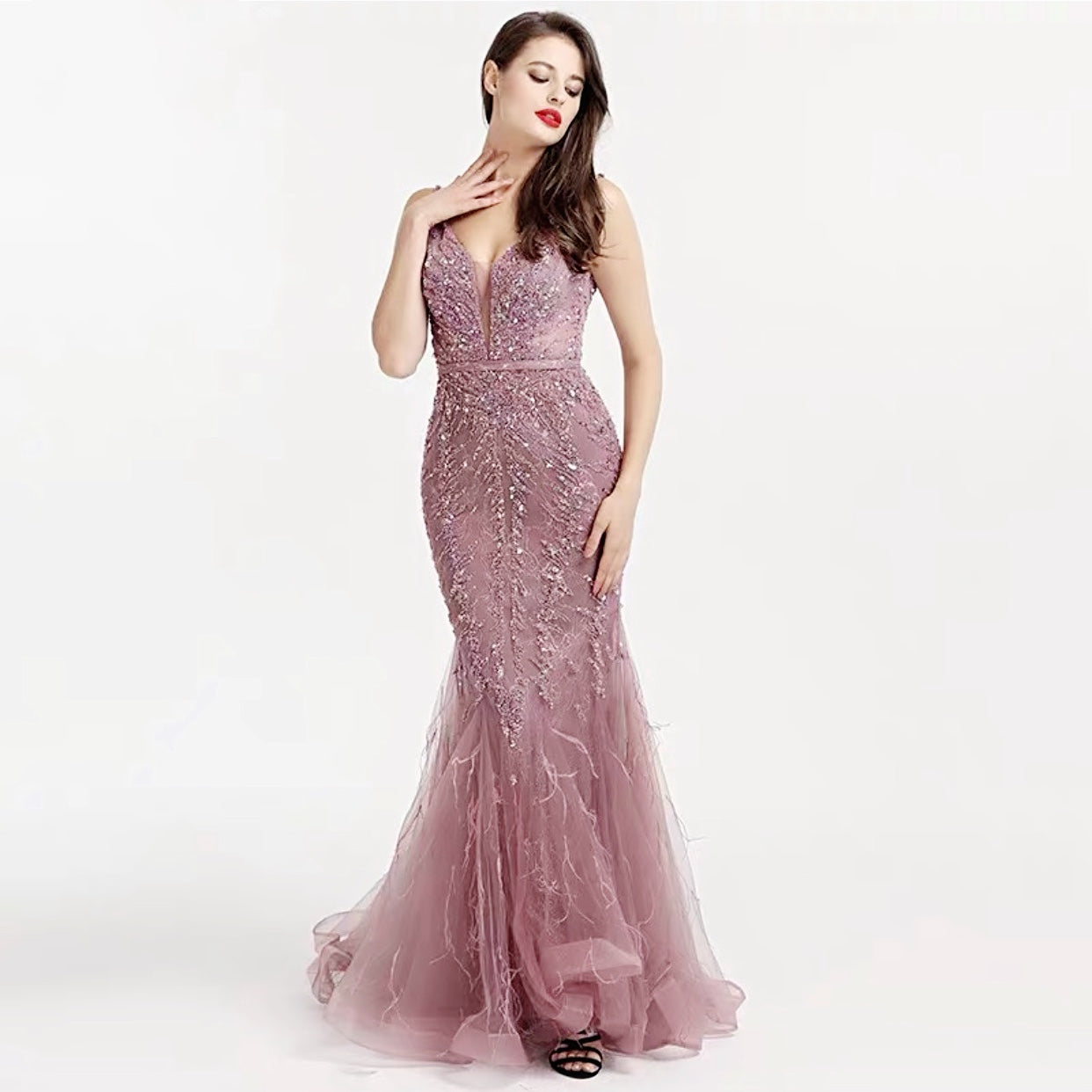 Women's Fishtail Wedding Evening Dress