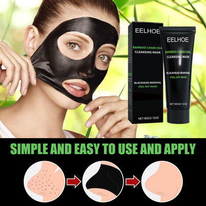 EELHOE:  Bamboo Charcoal Blackhead Removal Peel-Off Mask For Deep Pore Cleansing And T-Zone Oil Control