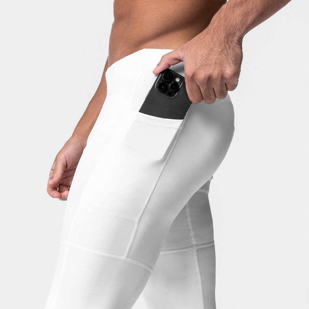 New Men's Tight Elastic Sports Pants