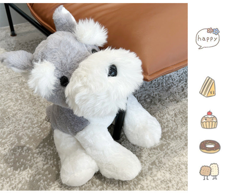 Cute Schnauzer Plush Toy Dog Doll