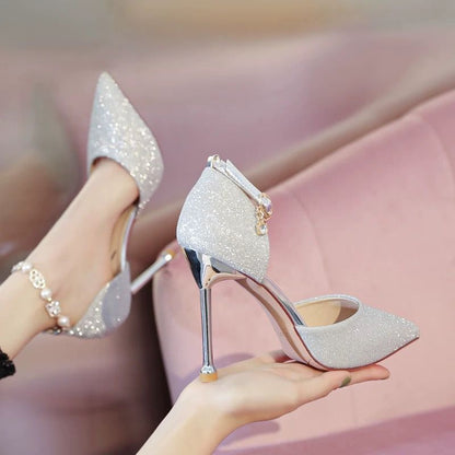 French High Heels Wedding Shoes Design Sense Dignified Goddess