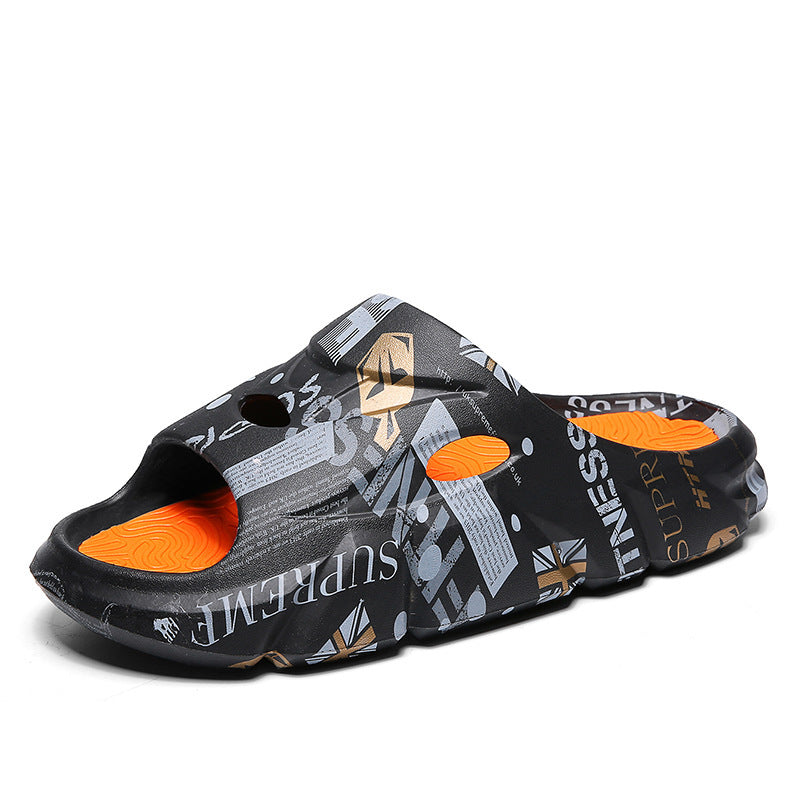 Men's Summer Outerwear Stylish Beach Platform Slippers