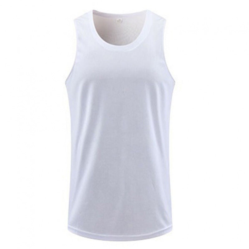 Breathable Ice Silk Sports Vest Men's Workout Sleeveless T-shirt