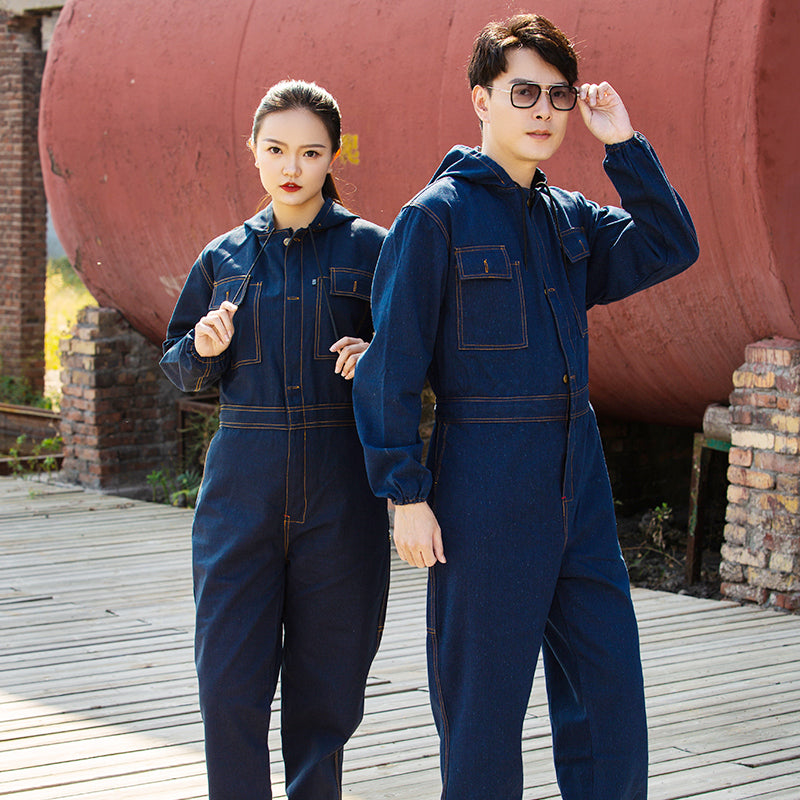 One-piece Denim Overalls Suit Men - Glamour Gale