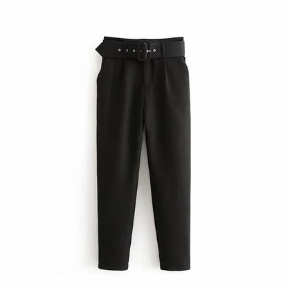 Women's Elegant Graceful Slim-fitting Ankle-tied Casual Pants