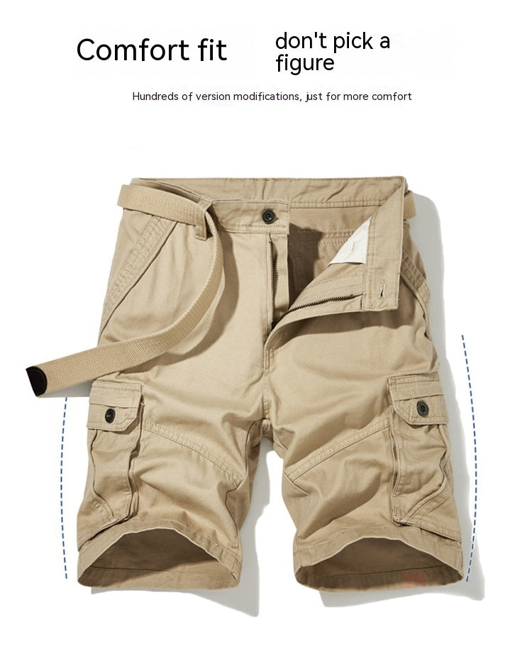 Workwear Shorts Men's Summer Loose Five Points