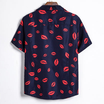 Printed Shirt Men's Hawaiian Short Sleeve