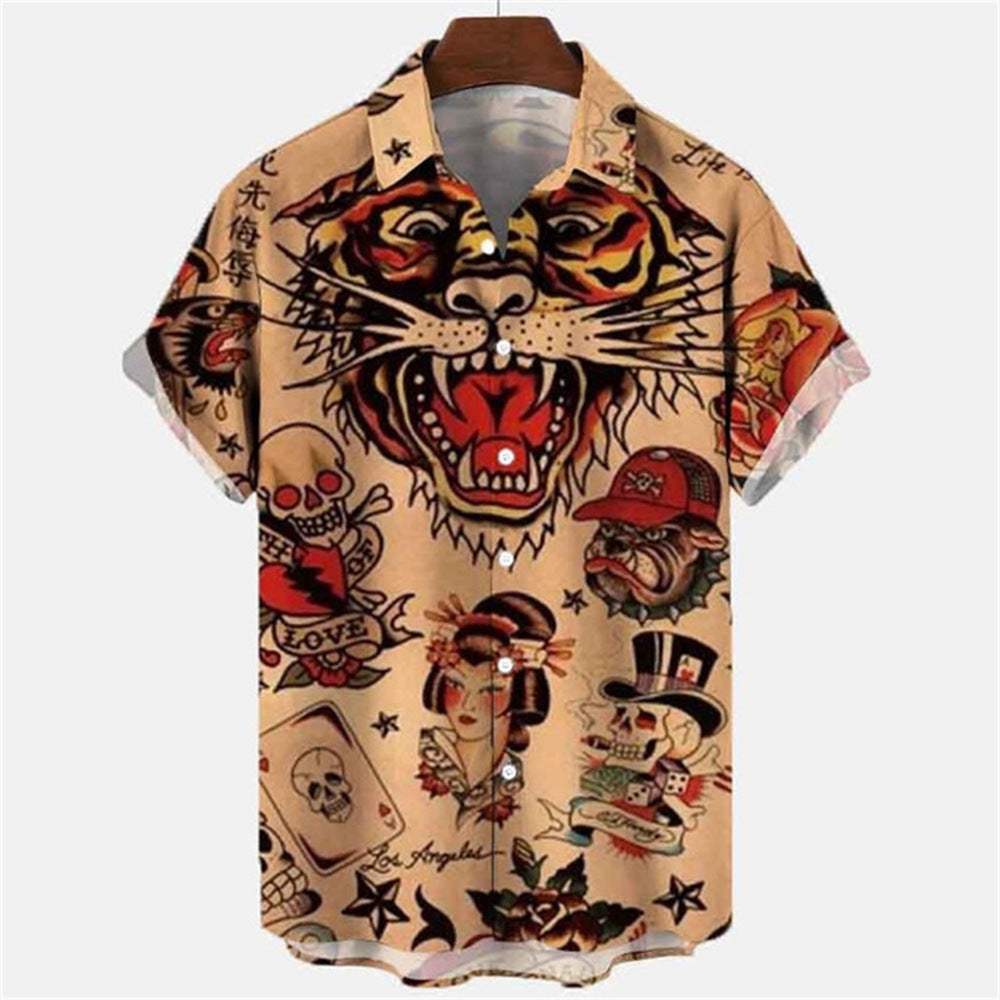 3D Myth Retro Animal Hawaiian Shirt