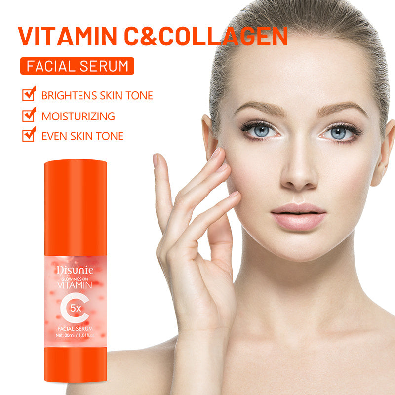 DISUNIE - Vit C Face Serum Facial Whitening Brightening Hyaluronic Acid Collagen Vitamin C Dark Spot Corrector Anti-Aging Serums For Face